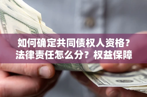 武汉如何确定共同债权人资格？法律责任怎么分？权益保障技巧揭秘！