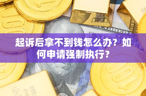 武汉起诉后拿不到钱怎么办？如何申请强制执行？