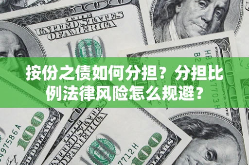 武汉按份之债如何分担？分担比例法律风险怎么规避？