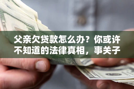 武汉父亲欠贷款怎么办？你或许不知道的法律真相，事关子女未来