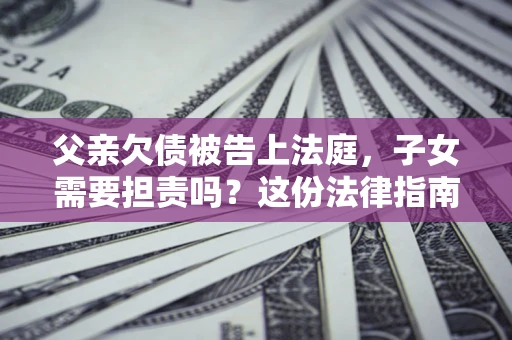 武汉父亲欠债被告上法庭，子女需要担责吗？这份法律指南必须看完