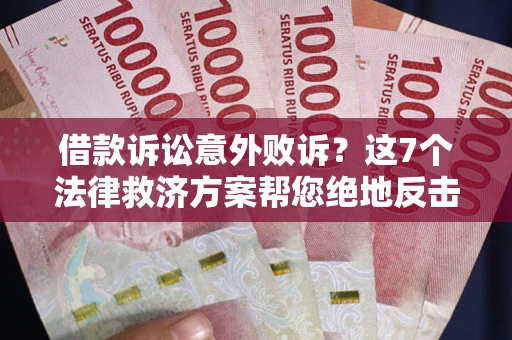 武汉借款诉讼意外败诉？这7个法律救济方案帮您绝地反击！