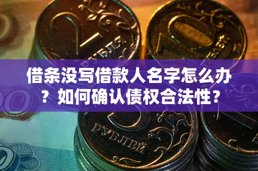武汉借条没写借款人名字怎么办？如何确认债权合法性？