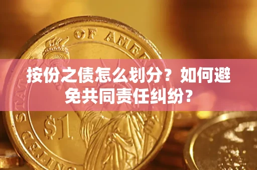 武汉按份之债怎么划分？如何避免共同责任纠纷？