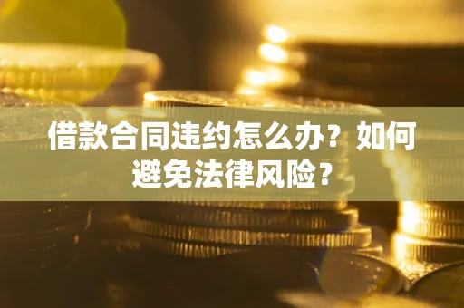 武汉借款合同违约怎么办？如何避免法律风险？