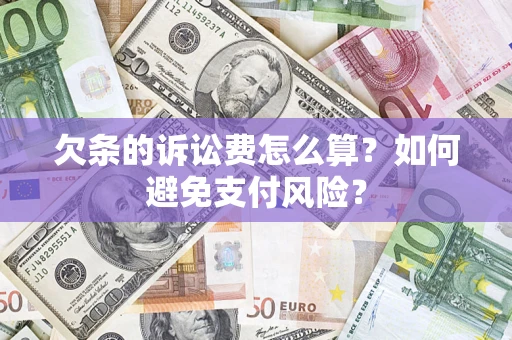 武汉欠条的诉讼费怎么算？如何避免支付风险？