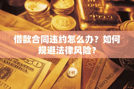 武汉借款合同违约怎么办？如何规避法律风险？