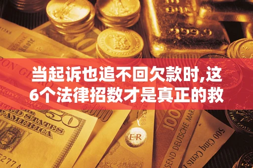 武汉当起诉也追不回欠款时,这6个法律招数才是真正的救命稻草