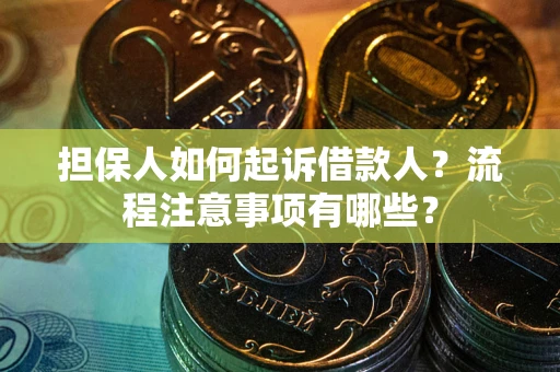 武汉担保人如何起诉借款人？流程注意事项有哪些？
